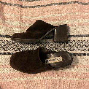 Vintage brown mules
